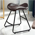 Wrought Iron Backrest Ottoman Makeup Shoe Stool
