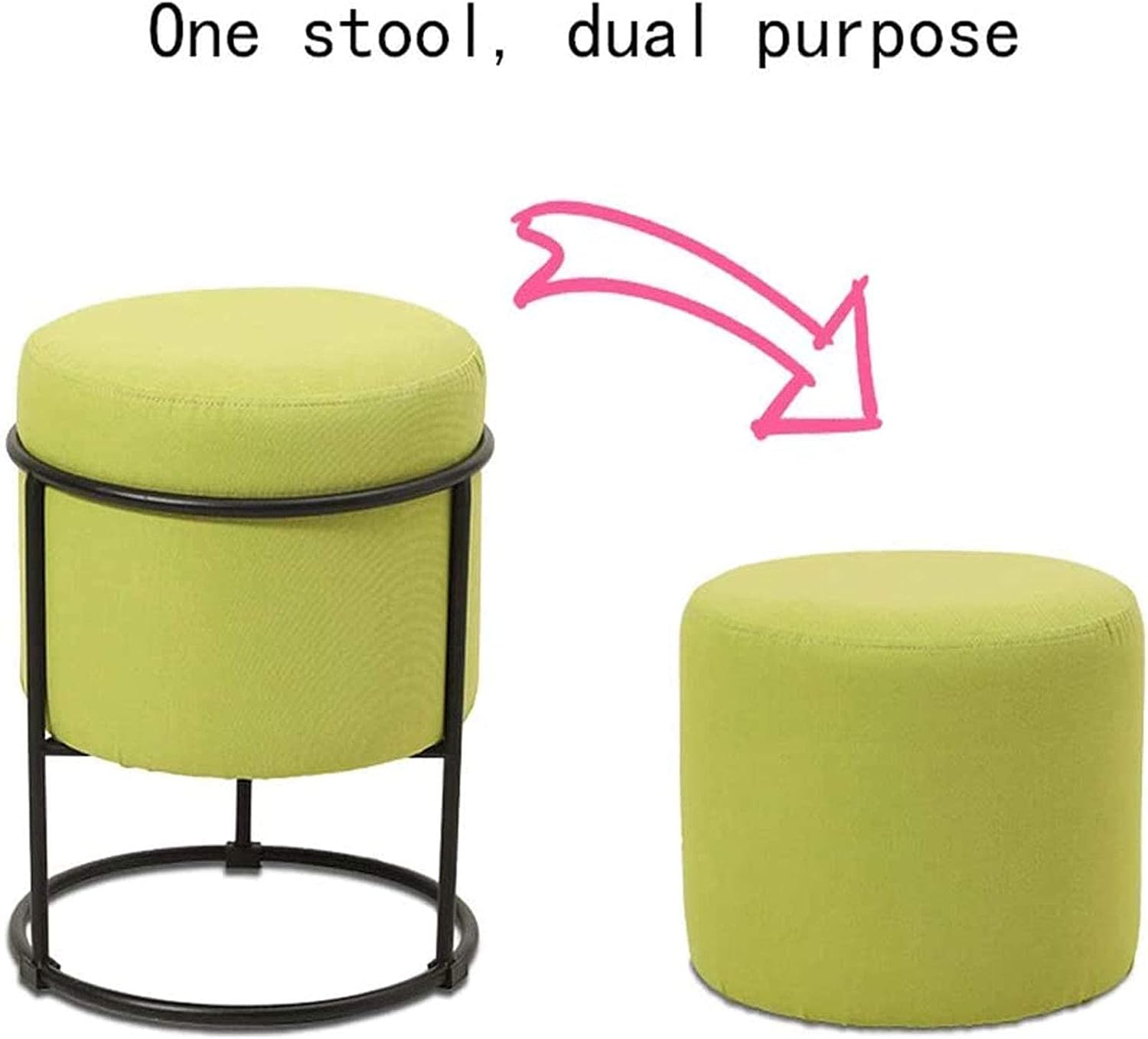 European Wrought Iron Storage Ottoman Foot Stool