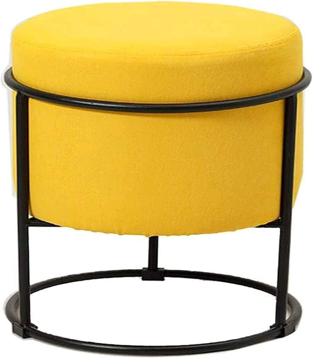 European Wrought Iron Storage Ottoman Foot Stool