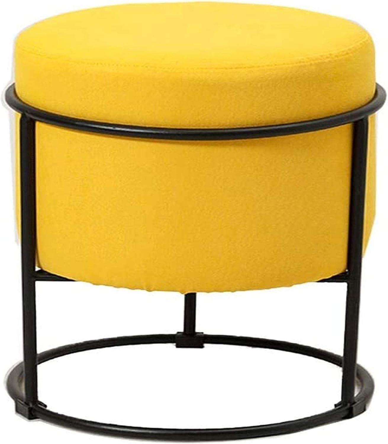 European Wrought Iron Storage Ottoman Foot Stool