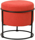 European Wrought Iron Storage Ottoman Dressing Stool