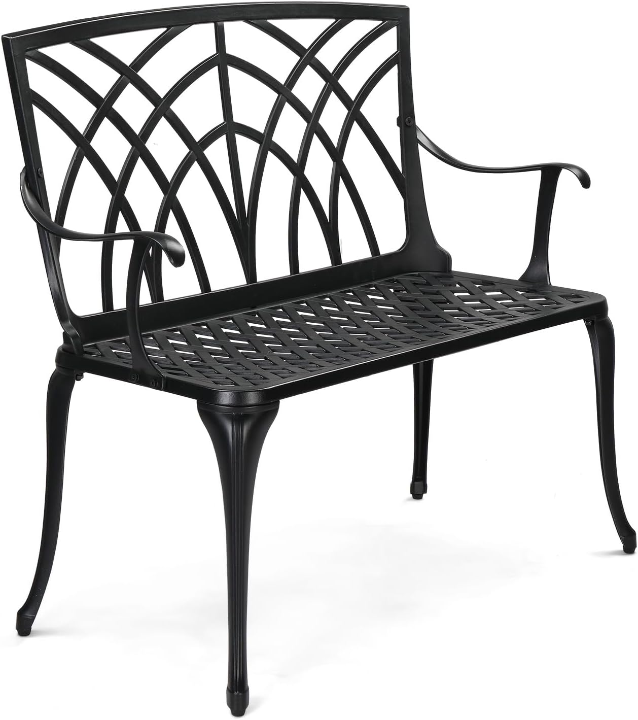 Cast Aluminium Weatherproof Outdoor Garden Bench