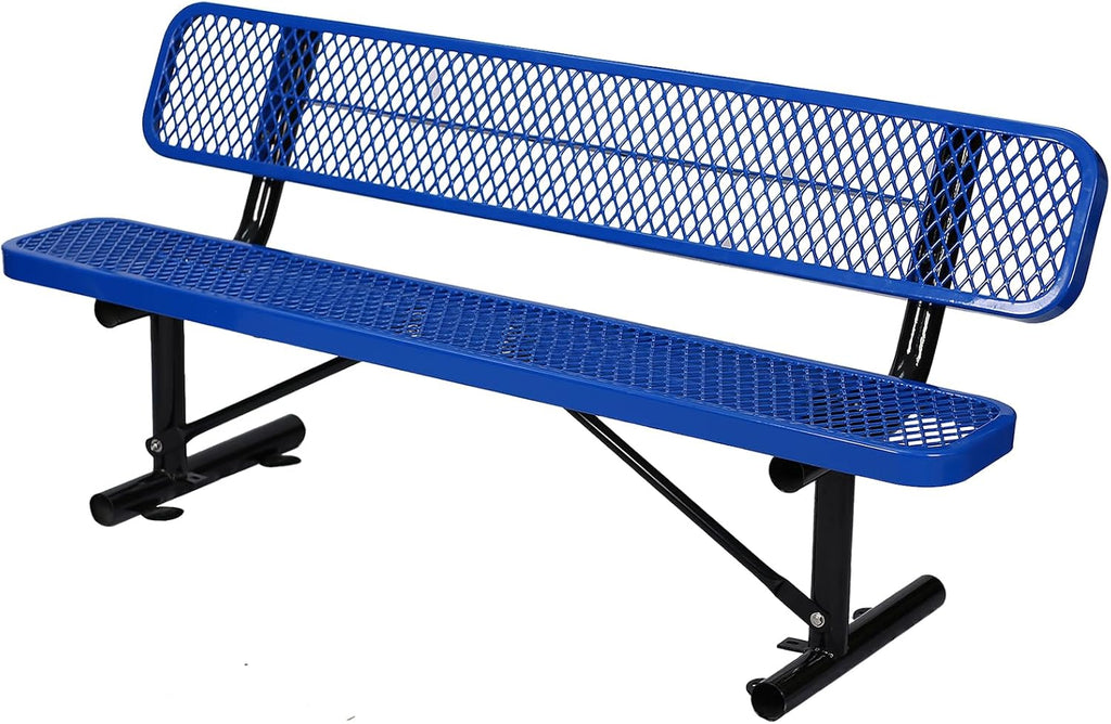 Heavy Duty Steel Mesh Outdoor Backrest Park Bench