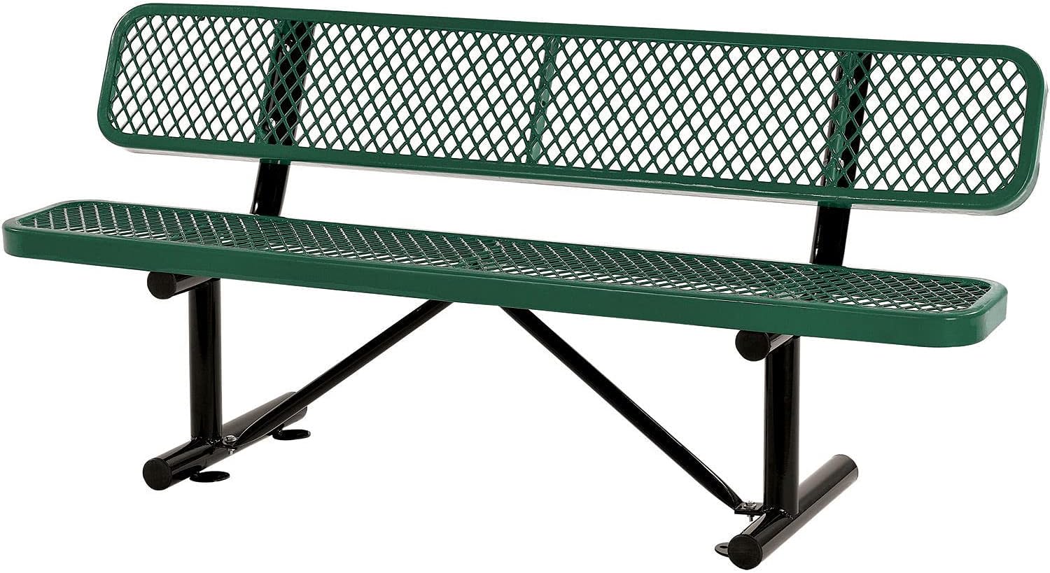 Heavy Duty Steel Mesh Backrest Portable Outdoor Bench