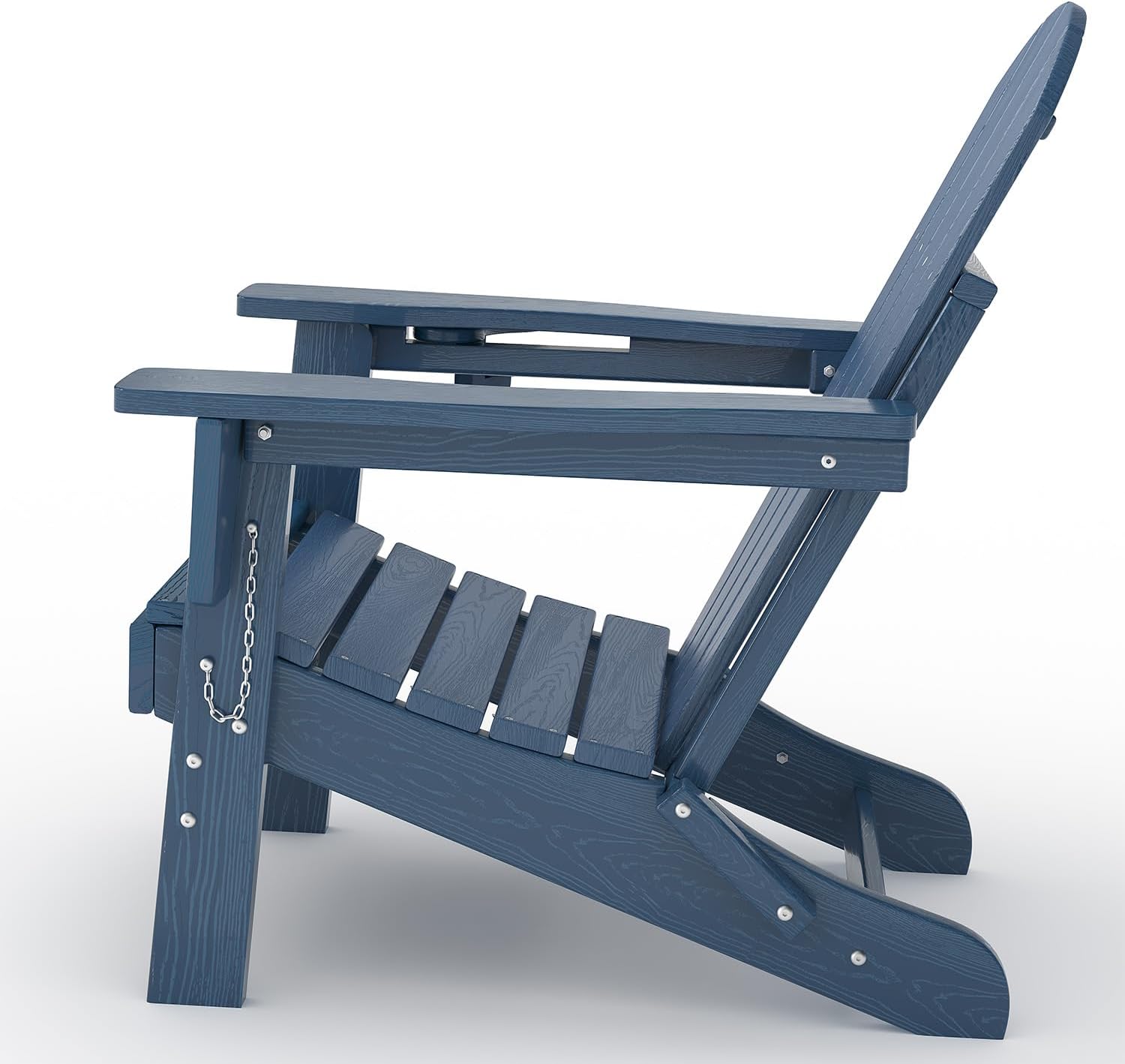 Wood Textured HDPE Chairs Set 2 Side Table