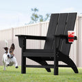 HDPE Modern Cup Holder Outdoor Adirondack Chair