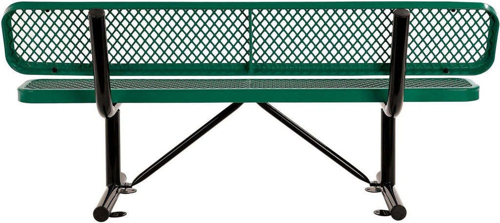 Heavy Duty Steel Mesh Backrest Portable Outdoor Bench