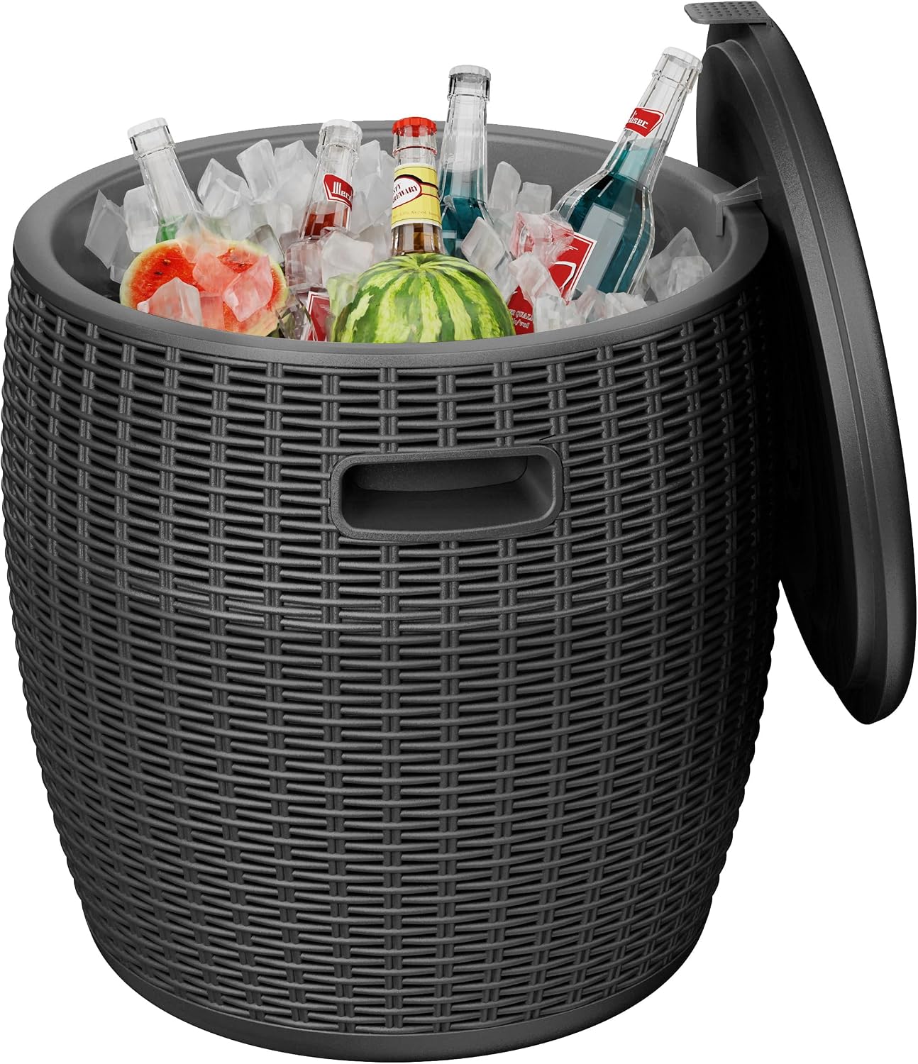 Resin Outdoor Beverage Cooler Side Table