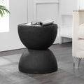 Polyresin Hourglass All-Weather Outdoor Side Table